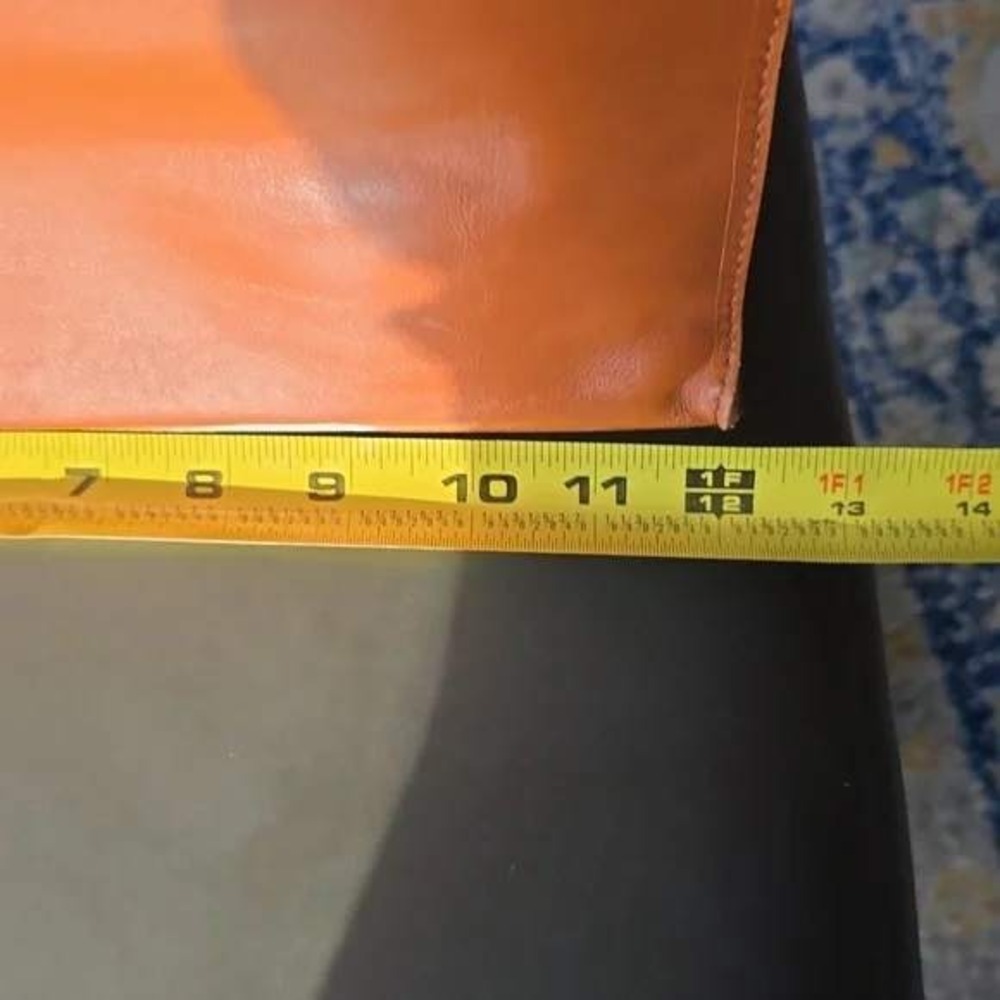 Furla Orange Leather‎ Tote Handbag - Picture 7 of 8